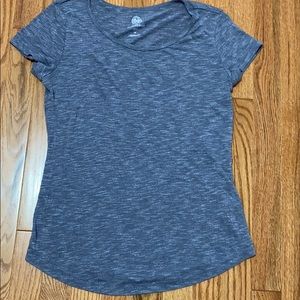 Scoop neck relaxed short sleeve